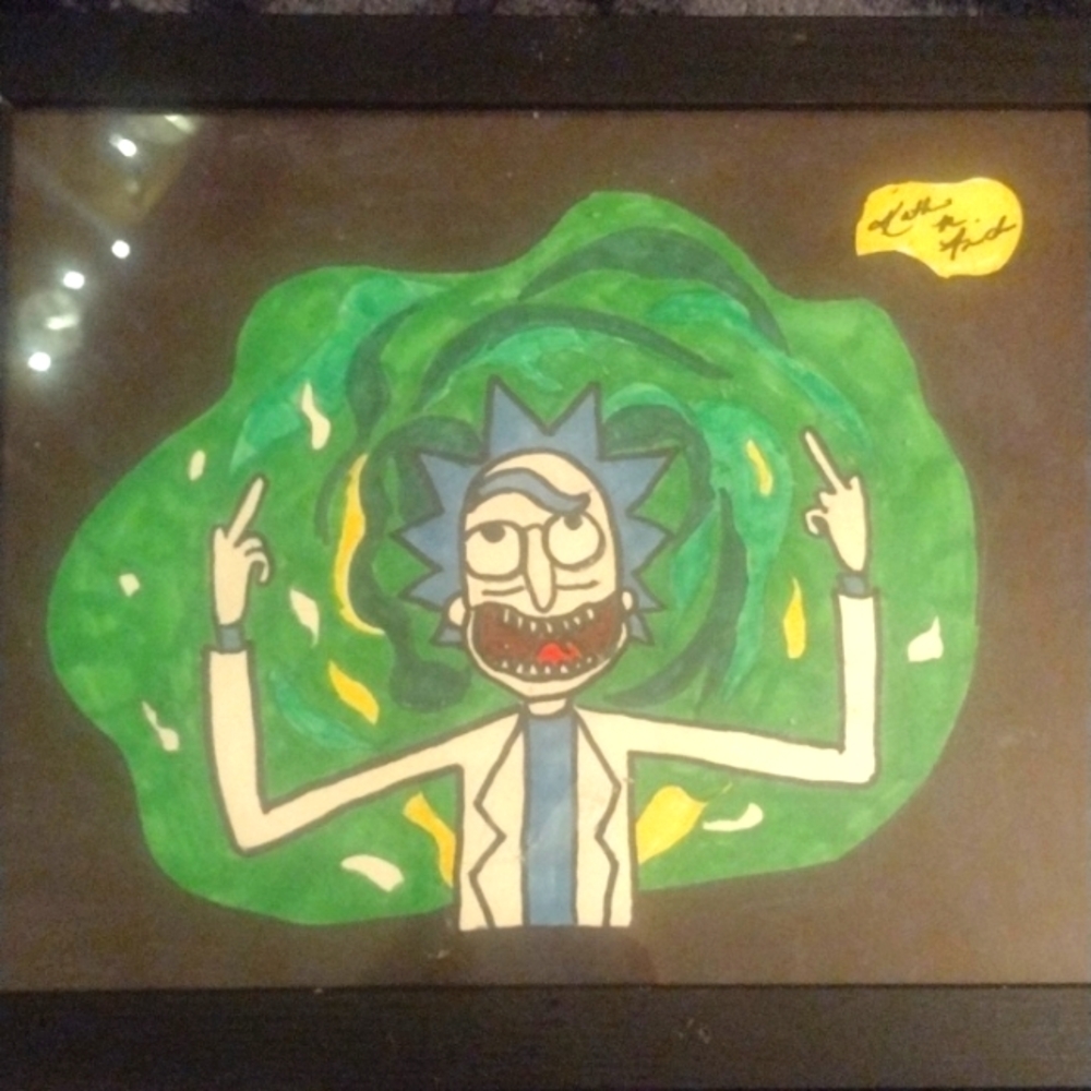 Rick and Morty custom 8x10 "doodle" by me